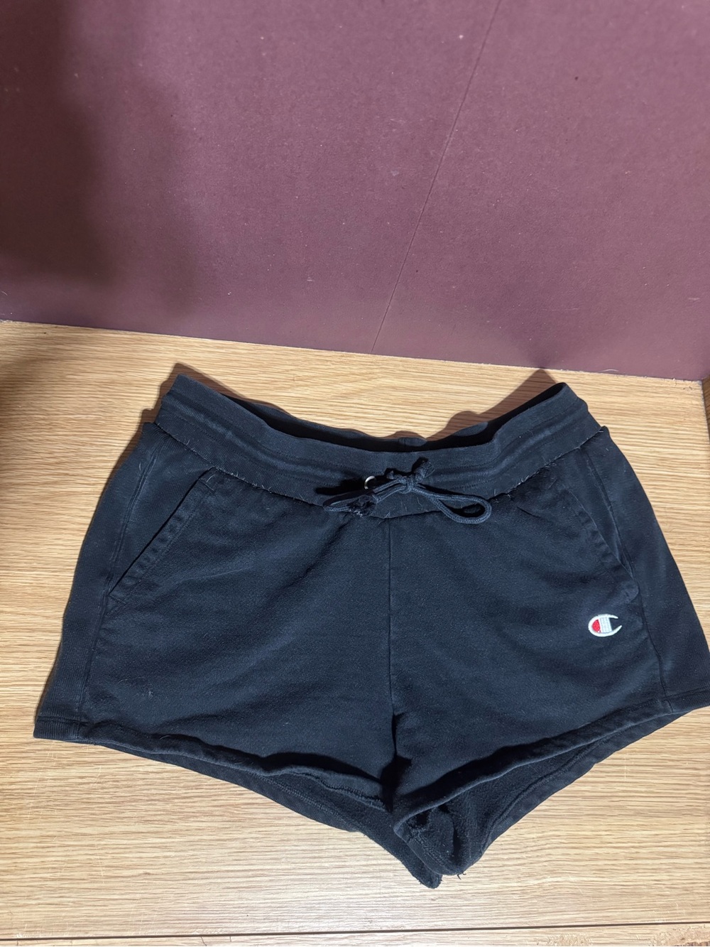 Champion Reverse Weave Black Drawstring Sweat Shorts 2XL